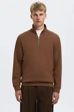Wehkamp Selected sweater bruin aanbieding