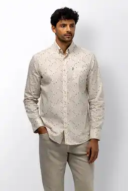 Wehkamp State of Art regular casual overhemd beige aanbieding