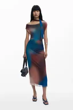 Wehkamp Desigual mesh midi jurk multi aanbieding