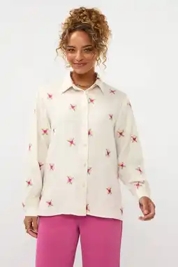 Wehkamp Ydence gebloemde blouse ecru aanbieding