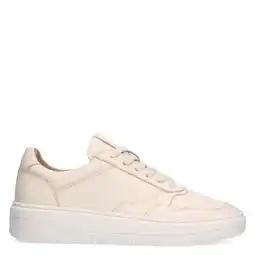Wehkamp Manfield leren sneakers beige aanbieding