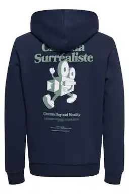 Wehkamp ONLY & SONS hoodie met backprint donkerblauw aanbieding
