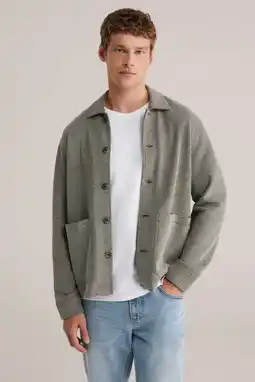 Wehkamp WE Fashion overshirt grijsgroen aanbieding