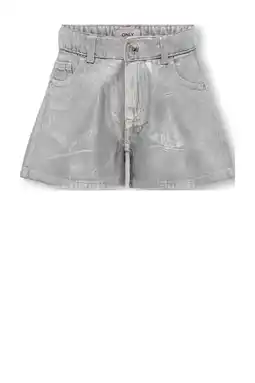 Wehkamp KIDS ONLY GIRL regular fit denim short met coating grey denim aanbieding