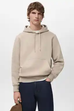 Wehkamp Mango Man hoodie beige aanbieding