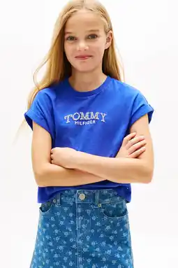 Wehkamp Tommy Hilfiger T-shirt blauw aanbieding