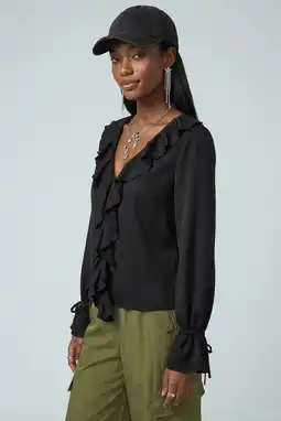 Wehkamp HYPEDROP blousetop zwart aanbieding