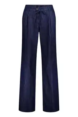 Wehkamp gardeur wide leg broek dark blue denim aanbieding