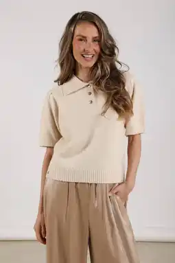 Wehkamp NUKUS pullover met wol zand met lurex aanbieding