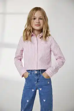 Wehkamp KIDS ONLY MINI wide leg jeans light blue denim aanbieding