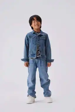 Wehkamp NAME IT KIDS straight fit jeans NKMRYAN medium blue denim aanbieding