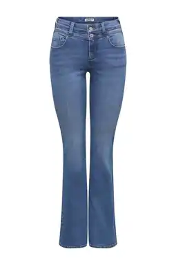 Wehkamp ONLY TALL flared jeans medium blue denim aanbieding