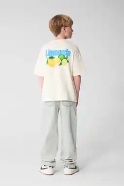 Wehkamp Shoeby T-shirt met backprint ecru aanbieding