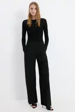 Wehkamp Mango jumpsuit zwart aanbieding