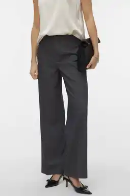 Wehkamp VERO MODA straight regularwaist casual broek grijs aanbieding