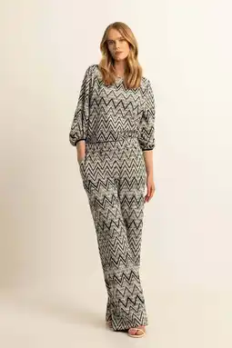 Wehkamp Expresso highwaist broek zwart gebreid aanbieding