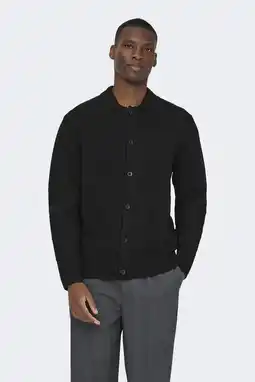 Wehkamp ONLY & SONS vest gebreid zwart aanbieding