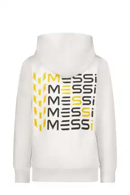 Wehkamp Messi hoodie met backprint wit aanbieding