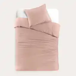 Wehkamp Studio LIVIT perkal katoenen dekbedovertrek 1 persoons roze (140x220 cm) aanbieding