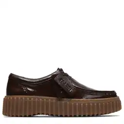 Wehkamp Clarks Torhill Bee lakleren veterschoenen donkerbruin aanbieding