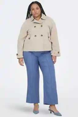 Wehkamp ONLY CARMAKOMA trenchcoat zand aanbieding