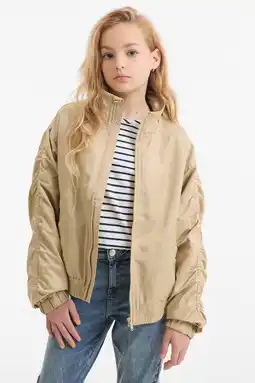 Wehkamp Anytime oversized bomberjack beige aanbieding