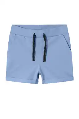 Wehkamp NAME IT KIDS sweatshort blauw aanbieding