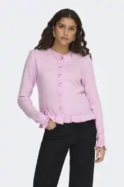 Wehkamp JDY gebreid vest roze aanbieding