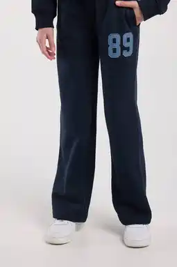 Wehkamp America Today wide leg casual broek donkerblauw aanbieding