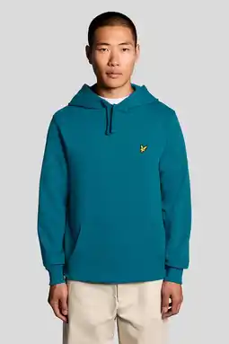 Wehkamp Lyle & Scott hoodie petrol aanbieding