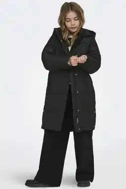 Wehkamp KIDS ONLY GIRL gewatteerde winterjas KOGIRENE zwart aanbieding