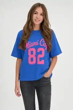 Wehkamp Cars T-shirt blauw aanbieding