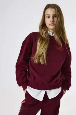 Wehkamp Garcia sweater met backprint donkerrood aanbieding