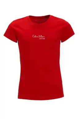 Wehkamp Calvin Klein T-shirt rood aanbieding