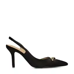 Wehkamp Sacha satijnen slingback pumps zwart aanbieding
