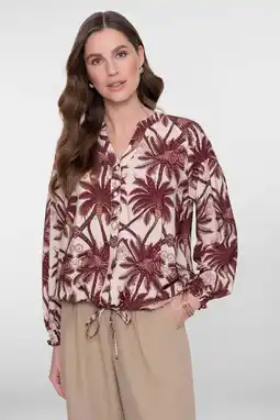 Wehkamp Geisha blouse donkerrood aanbieding
