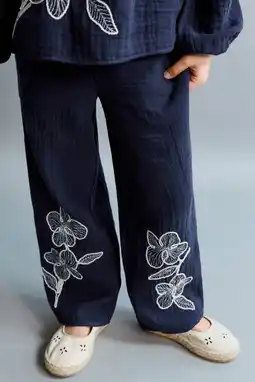 Wehkamp Mango Kids casual broek donkerblauw aanbieding