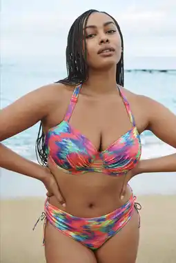 Wehkamp PrimaDonna voorgevormde beugel bikinitop Cairo met lurex fuchsia/multi aanbieding