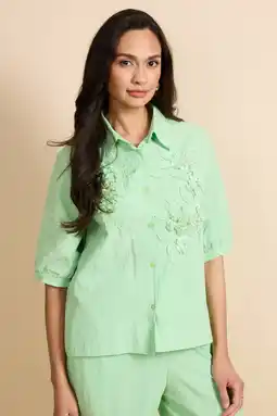 Wehkamp G-maxx blouse lichtgroen aanbieding