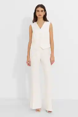 Wehkamp Ruby flared pantalon wit aanbieding