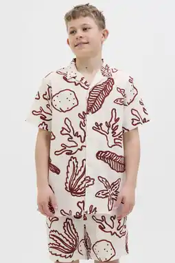 Wehkamp JACK & JONES JUNIOR overhemd donkerrood aanbieding
