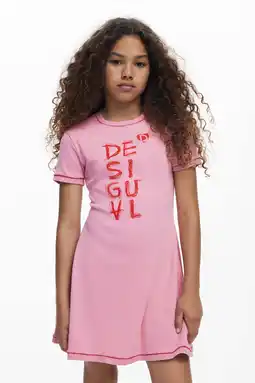 Wehkamp Desigual A-lijn jurk roze aanbieding
