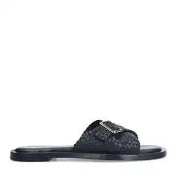 Wehkamp Manfield leren slippers zwart aanbieding