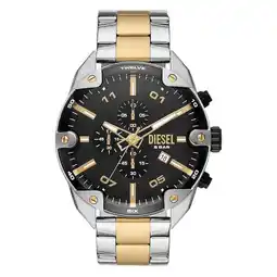 Wehkamp Diesel horloge DZ4627 Spiked zilverkleurig aanbieding