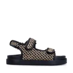 Wehkamp Sacha sandalen beige/zwart aanbieding