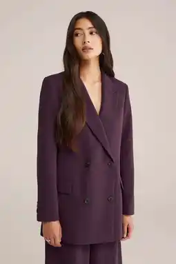 Wehkamp WE STUDIO oversized blazer aubergine aanbieding