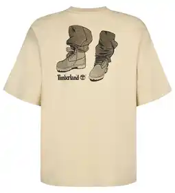 Wehkamp Timberland regular T-shirt met backprint beige aanbieding