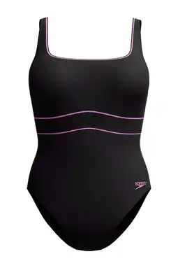 Wehkamp Speedo Shape Comprex Ultra corrigerend badpak Contour Eclipse zwart/roze aanbieding