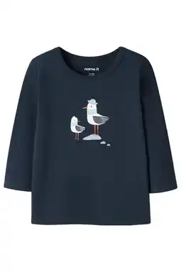 Wehkamp NAME IT BABY longsleeve donkerblauw aanbieding