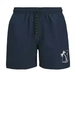 Wehkamp JACK & JONES JUNIOR zwemshort + handdoek + tas donkerblauw aanbieding